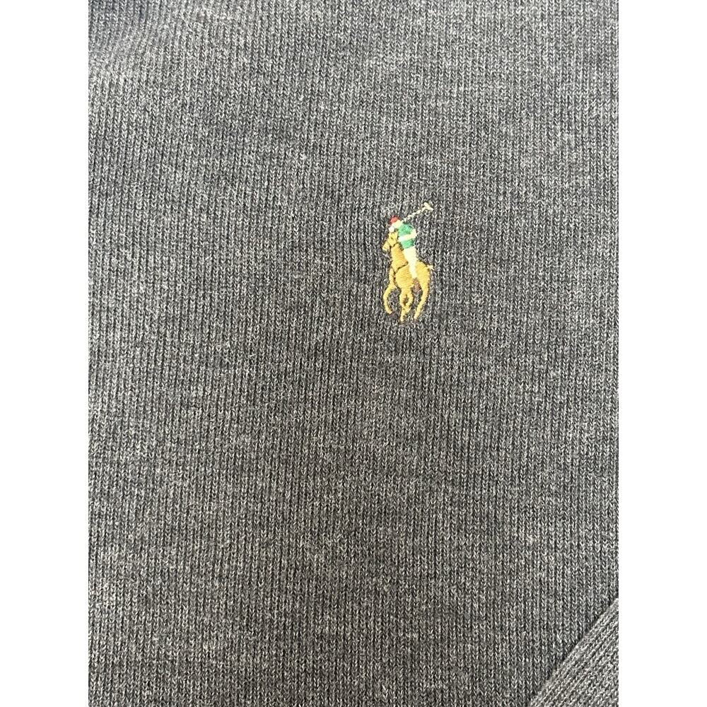 Polo Jeans Company Ralph Lauren Estate Ribbed Pullover Sweater Gray XL 1/4 Zip - Picture 4 of 9